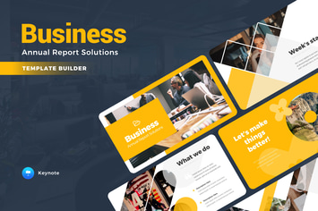 Business Annual Report Infographics Solutions