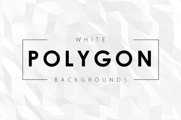 12 White Polygon Backgrounds