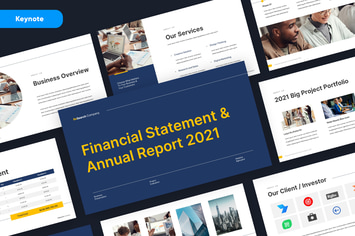 Business Corporate Annual Report Keynote