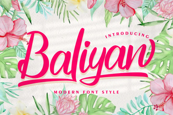 Baliyan | Modern Font Style