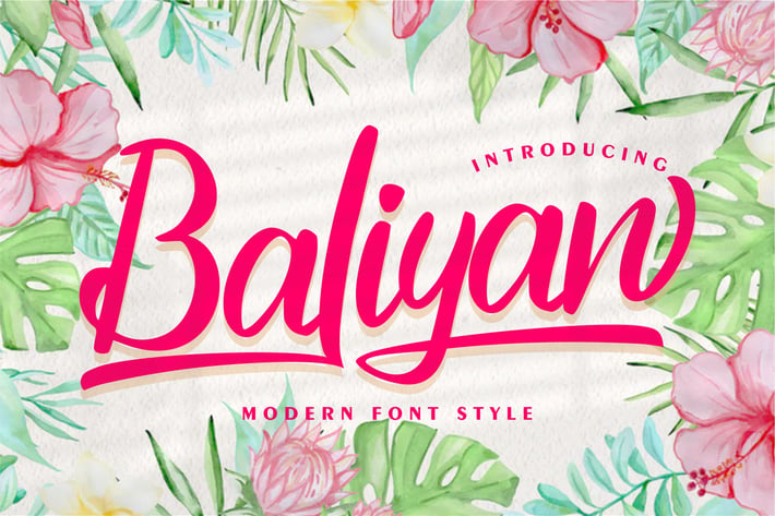 Baliyan | Modern Font Style