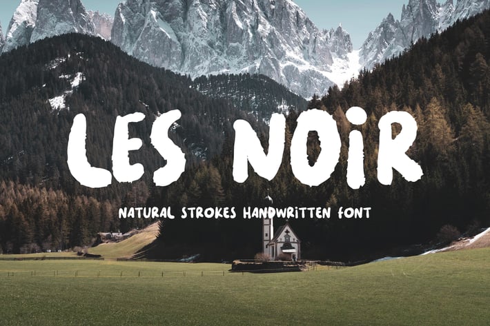 LES NOIR - Handwritten Font