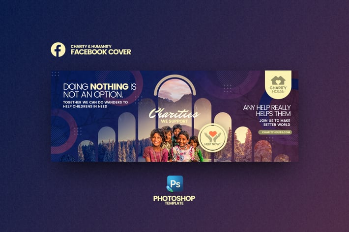 Charity House Facebook Cover Template