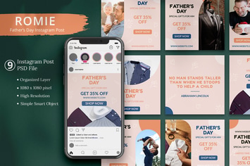Romie - Father's Day Instagram Post