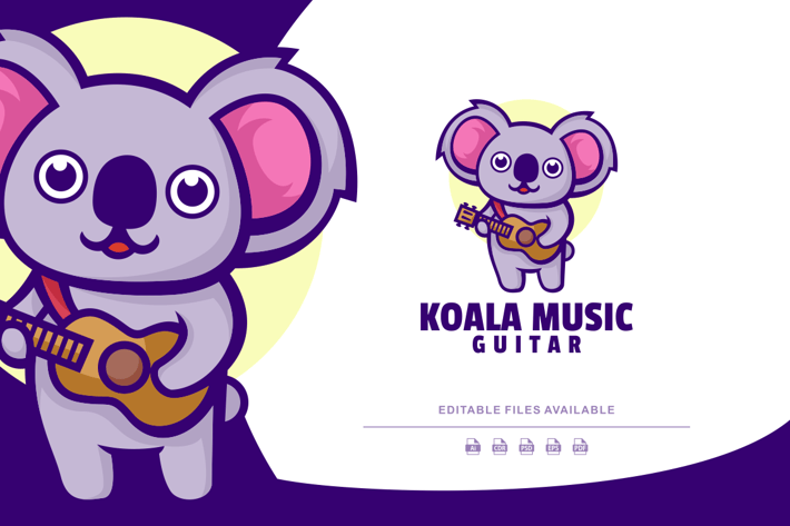 Koala Cartoon Logo