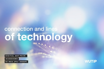 Connection and lines of technology backgrounds