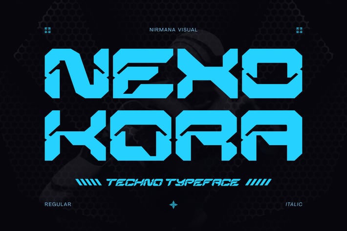 Nexokora Techno - Logo Font