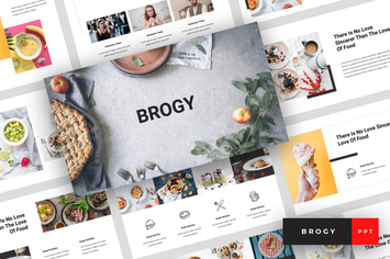 Brogy - Food & Beverages PowerPoint Template