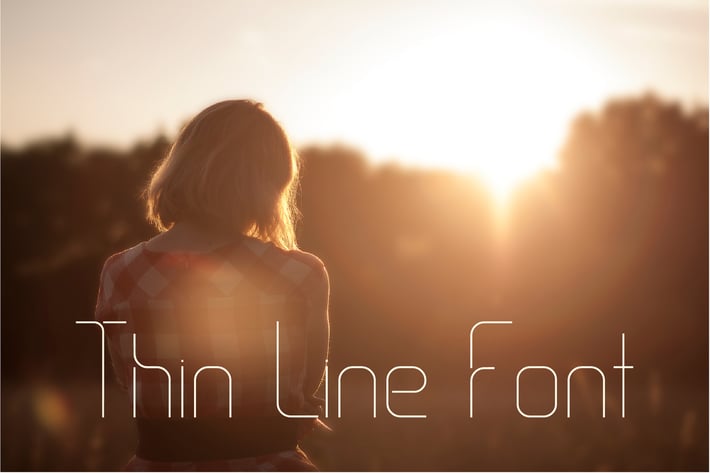 Thin Line Font