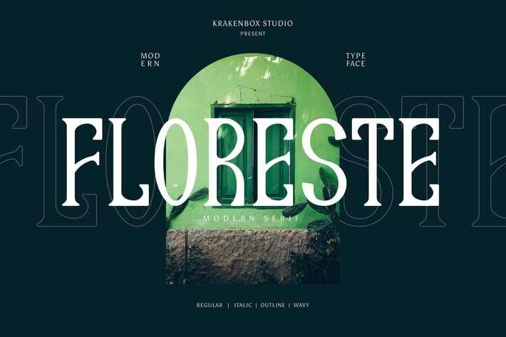 Floreste - Modern Wavy Serif