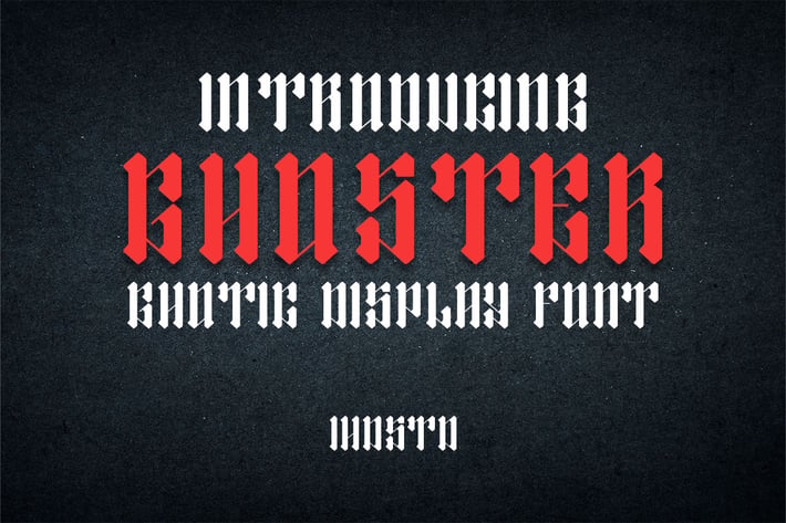 Ghoster Ghotic Display Font