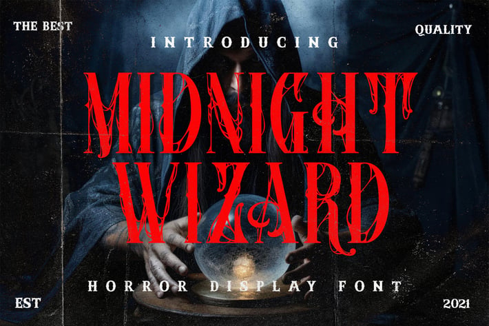 Midnight Wizard Metal Horror Font