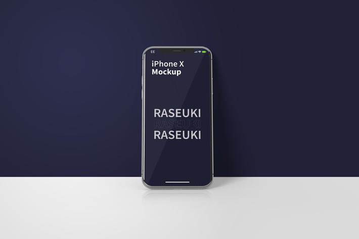 Standing iPhone Mockup
