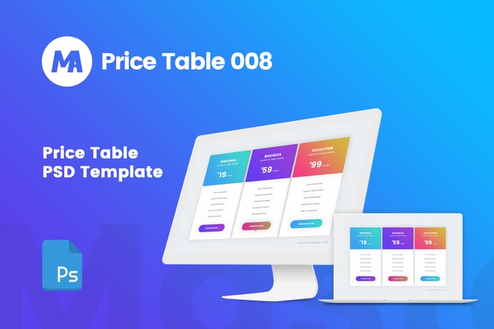 MA - Pricing Table 008