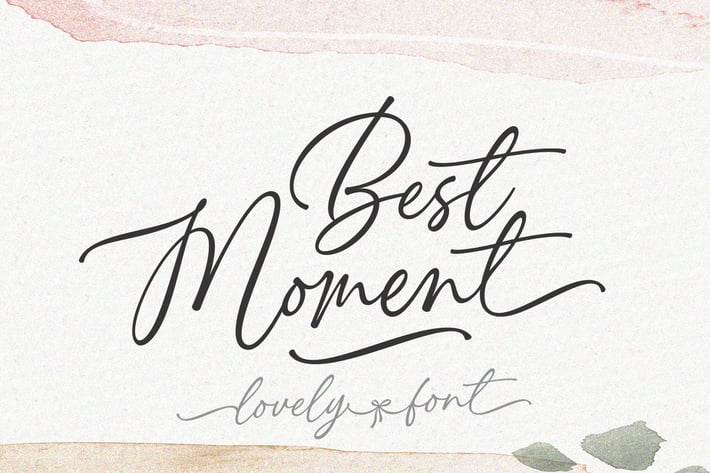 Best Moment - Heart Connected Font