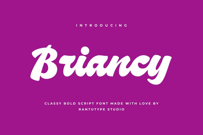 Briancy Classy Bold Script Font
