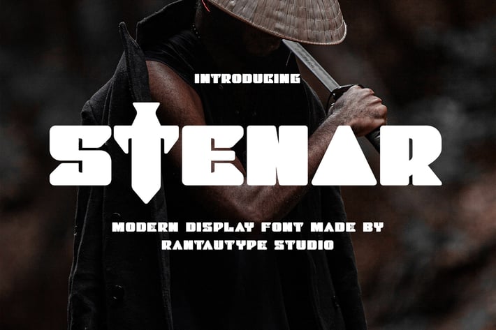 Stenar Modern Display Font