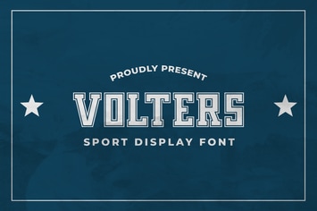 Volters - A Sport Display Font