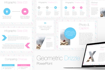 Geometric Drizzle PowerPoint Template