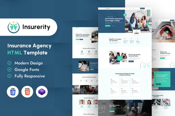 Insurerity | Insurance Agency HTML Template
