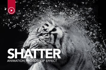 Gif Animated Shatter Photoshop Action