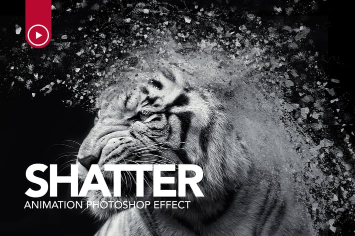 Gif Animated Shatter Photoshop Action