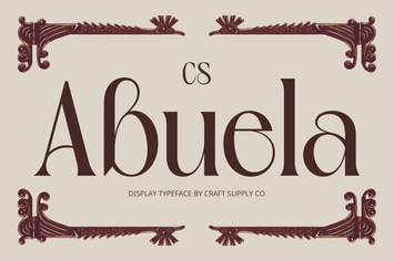 Abuela – Art Nouveau Font