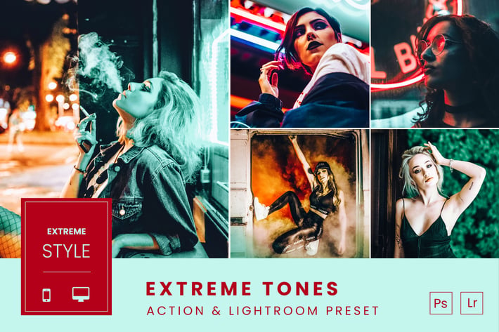 Extreme Tones Action & Lightroom Preset