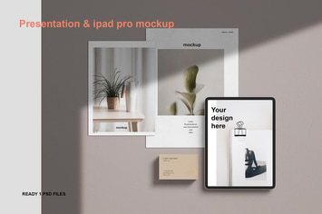 Presentation & ipad pro mockup