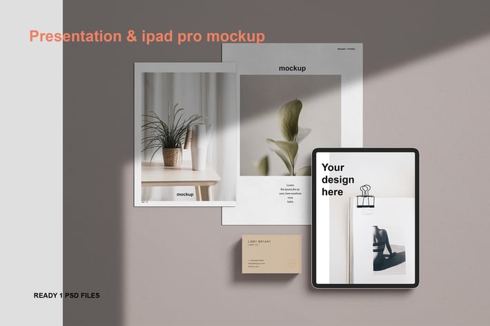 Presentation & ipad pro mockup