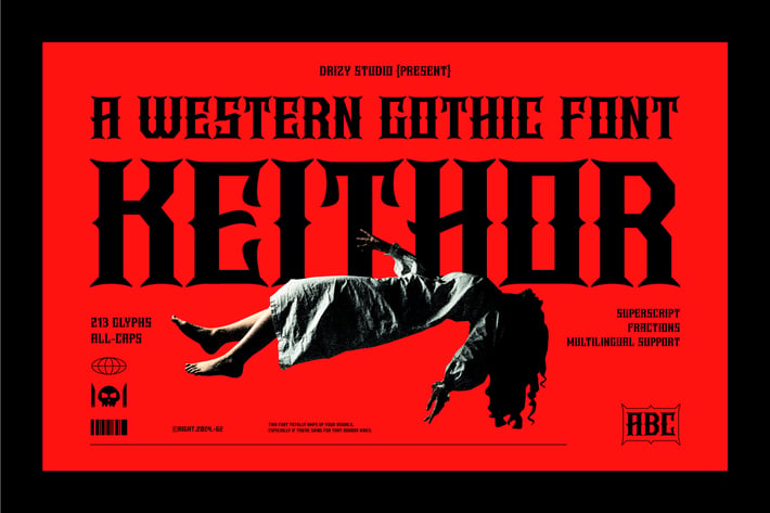 Keithor – Western Gothic Font