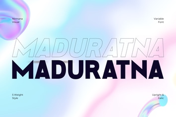 Maduratna - Logo Font