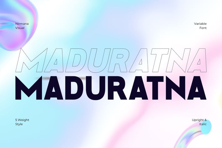 Maduratna - Logo Font