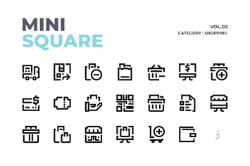 Mini square - 60  Shopping Icons