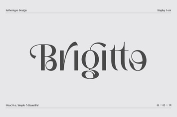 Brigitto - Charming Sans Serif Font