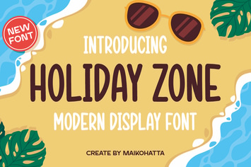 Holiday Zone - Modern Display Font