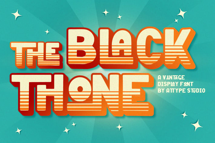 Black Thone - Vintage Display Font