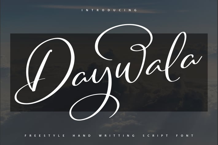 Daywala | Handwritting Script Font