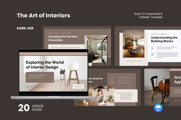 The Art of Interior Dark Ver. - Keynote Template