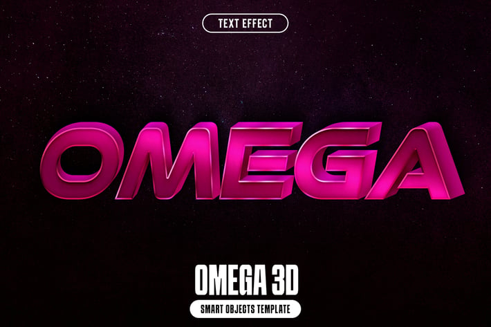 Omega 3D Text Effect
