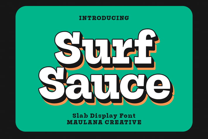 Surf Sauce Display Font