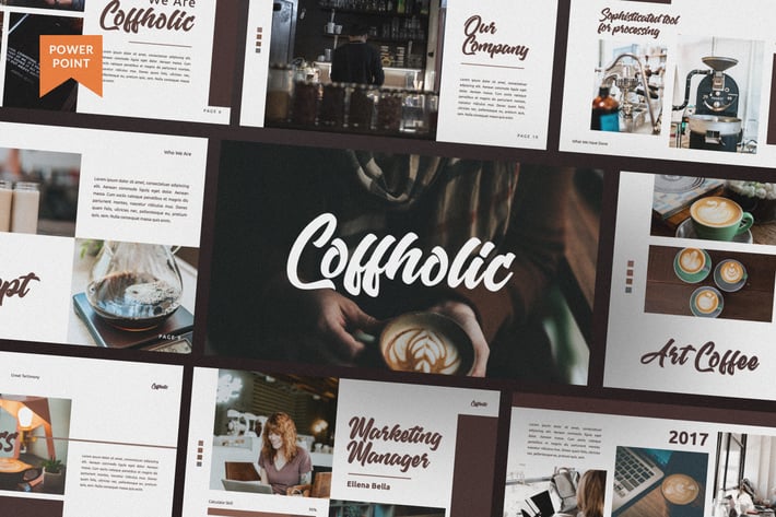 Coffholic Brand Coffee Presentation