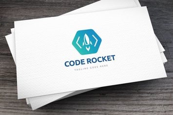 Code Rocket Logo Template