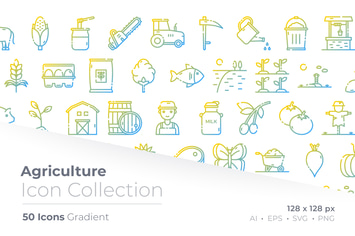Agriculture Gradient Icon