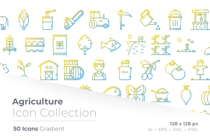 Agriculture Gradient Icon
