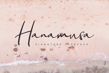 Hanamusa Signature Font