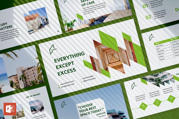 Hostel PowerPoint Presentation Template