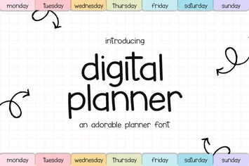 Digital Planner Font
