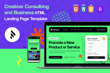 Websole - Creative and Business HTML Landing Page 
