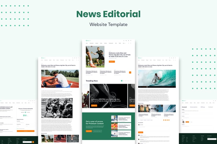 News Editorial Website Template